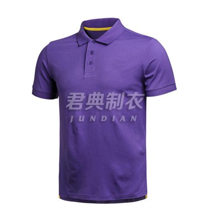 紫色精品莱卡棉高档T恤衫
