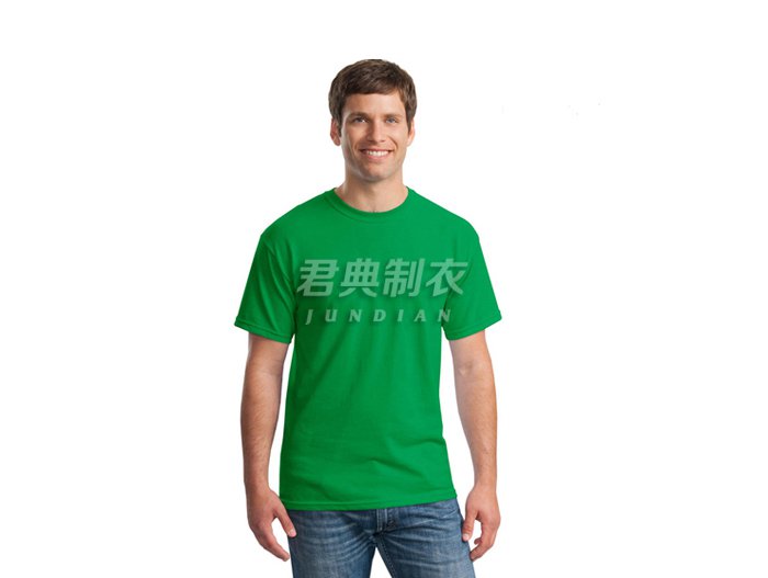 草绿色商务文化衫