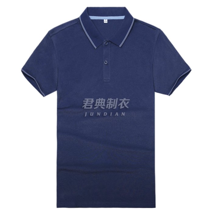 藏蓝色竹炭纤维T恤